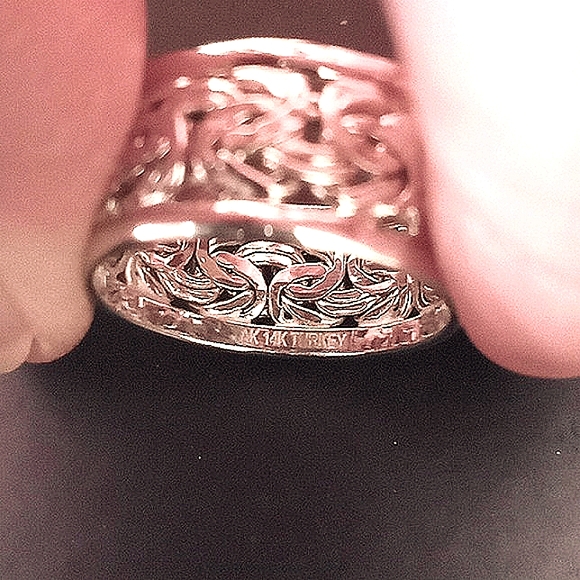 ❗️SOLD❗️14k White Gold Unisex Ring - Picture 6 of 13